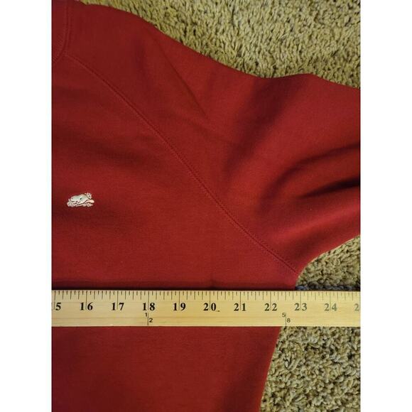 ROOTS 73 ATHLETICS CROPPED CREWNECK SWEAT SHIRT IN RED, SZ XL - Picture 9 of 13